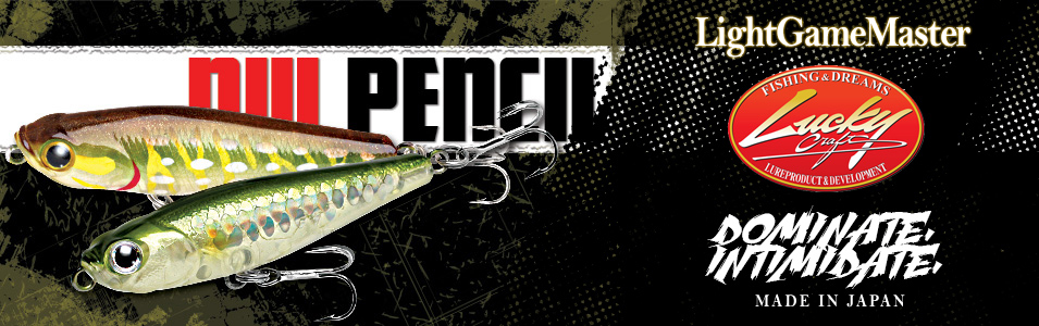 finesse wtd topwater lucky craft NW Pencil 52 for light game