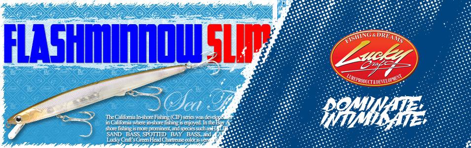 lucky craft SW Flash Minnow Sliw jerk da mare, saltwater long jerk